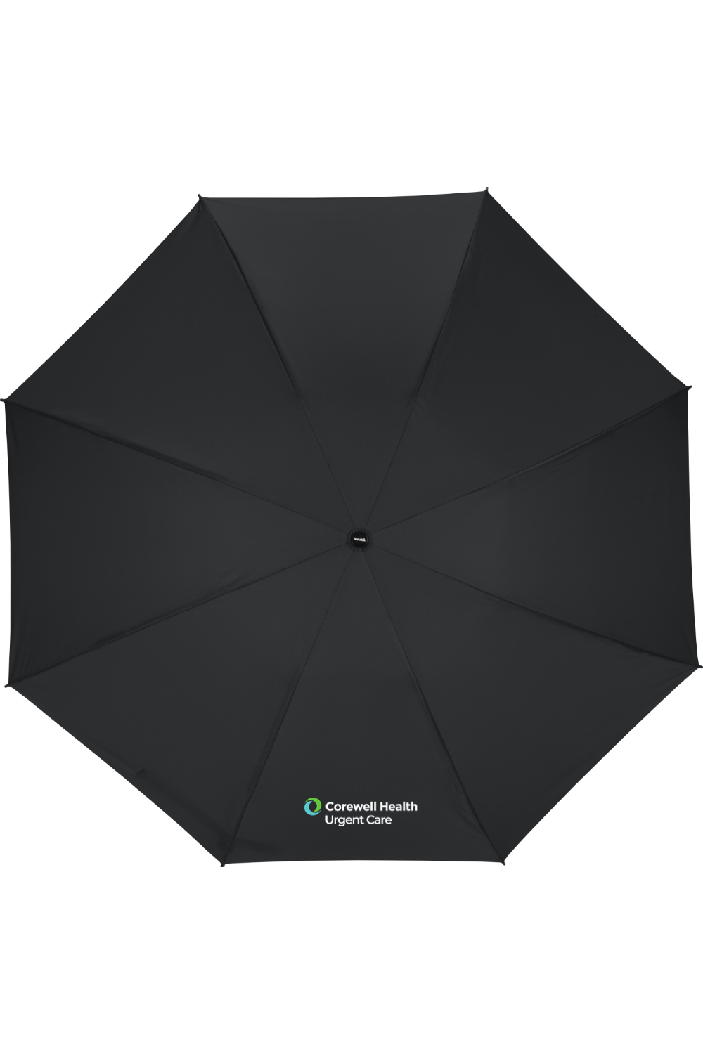 Corewell Health Shed Rain™ UnbelievaBrella® 47" Auto-Open Reverse-Close Compact Umbrella